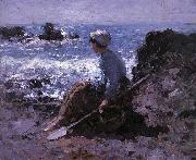 Nicolae Grigorescu Fisherwoman of Granville oil painting picture wholesale